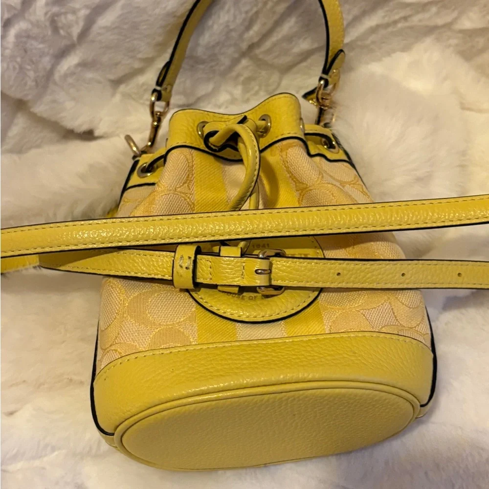 Coach Yellow Bucket Bag - Picture 2 of 6